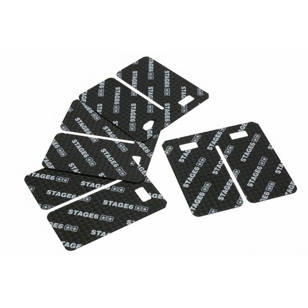 linguette membrana carbonio per Stage6 Vforce 3 da Tassinari, 45 ° stratificato, 0,35 millimetri