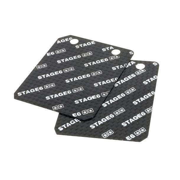 languettes de membrane de carbone pour valve Stage6 roseau, 45 ° en couches, 0.35mm, Piaggio