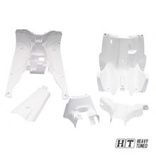 Revestimento Interior 5 peças MXT Revestimento completo Proteção de Pernas Piso, branco para MBK Nitro / Yamaha Aerox