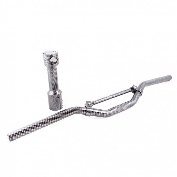 Downhilllenker MXT Lenker mit Aufnahme, Carbon-Optik für Peugeot Speedfight, Ludix