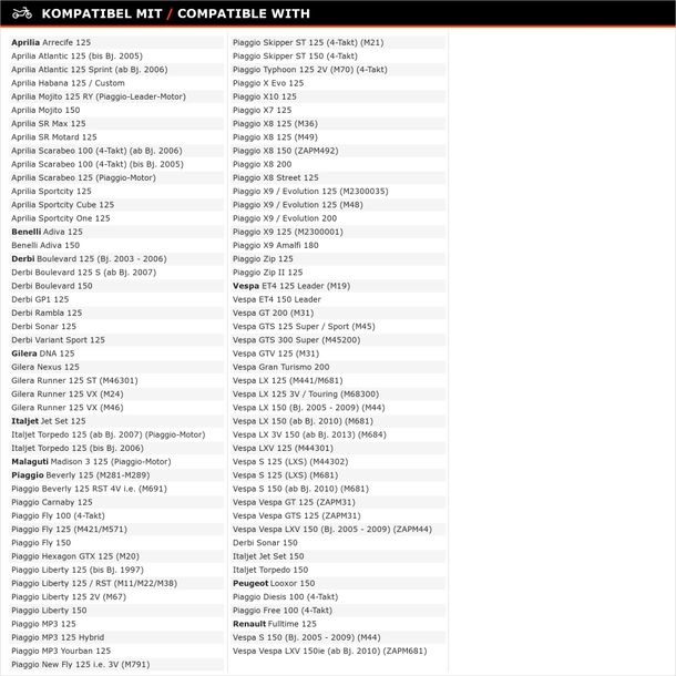 Variomatik Malossi Multivar Variator Piaggio 125 - 150 ccm 4-Takt Roller – Bild 2