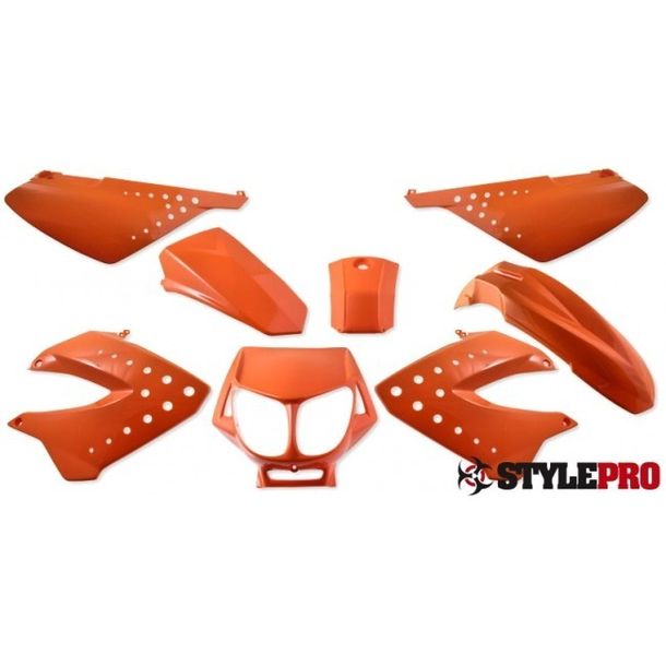Trim fixé pour Derbi Senda, SX50 SMT RCR, orange