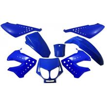 Trim set for Derbi Senda, SX50 RCR SMT, blue