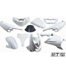 Coprendo STYLEPRO completo, 10 pezzi per Aprilia SR50, met.weiss