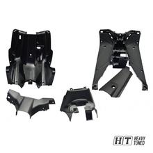 Revestimento interior 5 peças MXT Revestimento completo Proteção de pernas Tabuleiro, preto para MBK Nitro / Yamaha Aerox