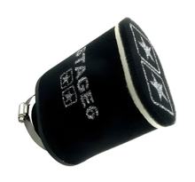 Raceluchtfilter Stage6 dubbellaags LARGE, AirBox zwart, 70mm aansluiting