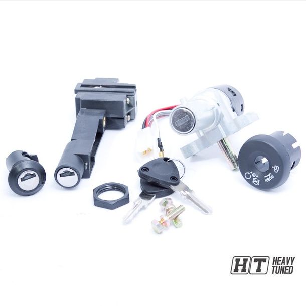 Lock Set pour Malaguti Ciak 50cc Bj. 99-01 € / 2 ans. 03, CIAK 100-150ccm, Bj. 99-02, 3 pièces