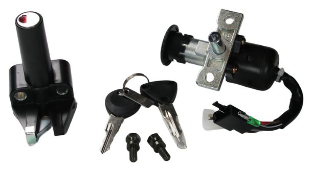 Schlossset für MBK / YAMAHA Stunt / Booster / Booster Road / Spirit Bj.90-02 / BWs / Slider Bj.99-02, 2 teilig