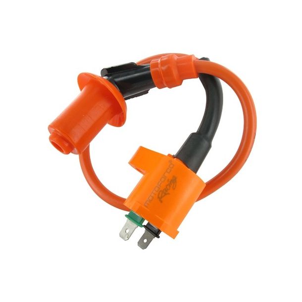 Zündspule Motoforce RACING, 2 Pins, 45° Stecker für Kymco / GY6 (4-Takt)