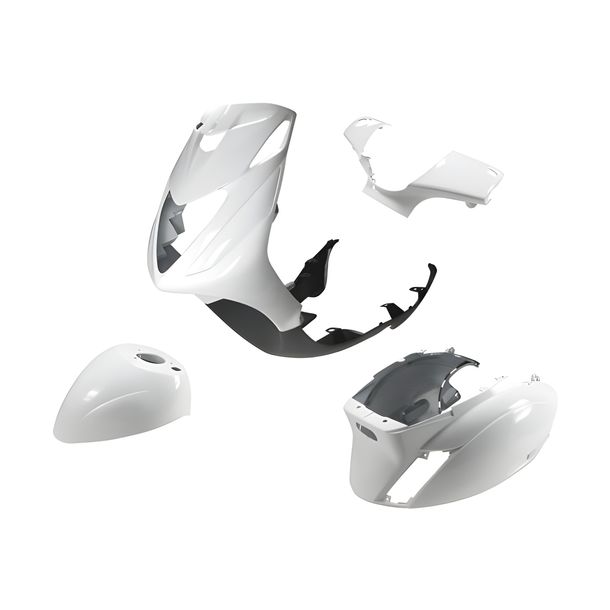 STR8 8-delige kuipset voor Piaggio ZIP SP II, wit