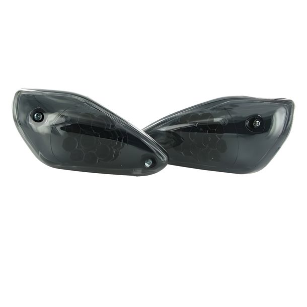 Blinker STR8 LED Black-Line für Yamaha Aerox / MBK Nitro, vorne, mit Prüfzeichen