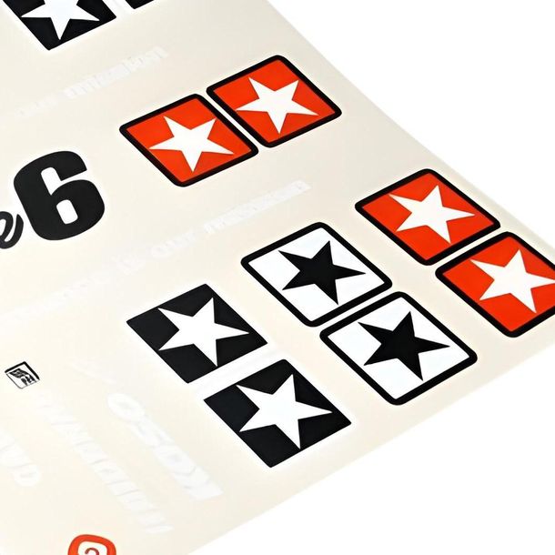 Aufkleberset Stage6 MK II Groß Weiß Aufkleber Set S6 Set für Stickerbomb – Bild 4