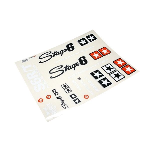 Aufkleberset Stage6 MK II Groß Weiß Aufkleber Set S6 Set für Stickerbomb – Bild 2
