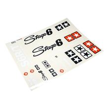 Conjunto de Autocolantes Stage6 MKII, grande, branco (para superfícies escuras)