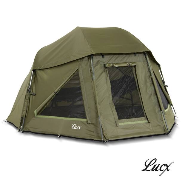 Lucx® Shelter Angel Zelt Brolly Deluxe Schirm + Alu Frame 60 Schirmzelt Angeln – Bild 2