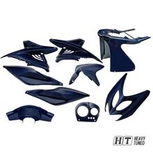 Verkleidungsset 9 Teilig für Yamaha Aerox, MBK Nitro - Dunkelblau metallic