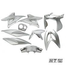 Verkleidungsset 9 Teilig für Yamaha Aerox, MBK Nitro - Silber