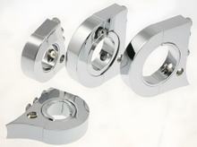 Lenkerhalter für Chromgehäuse KOSO, für 1" Lenker für Baja Retro RT, Baotian BT49QT-6A4 Benelli K2 Beta Eikon 1 Hyosung SB Gamma Italjet Yankee Jack Fox Bj. 01 - 2010