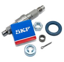 Radwelle, komplettes Reparaturkit Hinterradwelle, Typ C, langer Block , l=146mm, inkl. Lager für Piaggio bis Bj. 1999