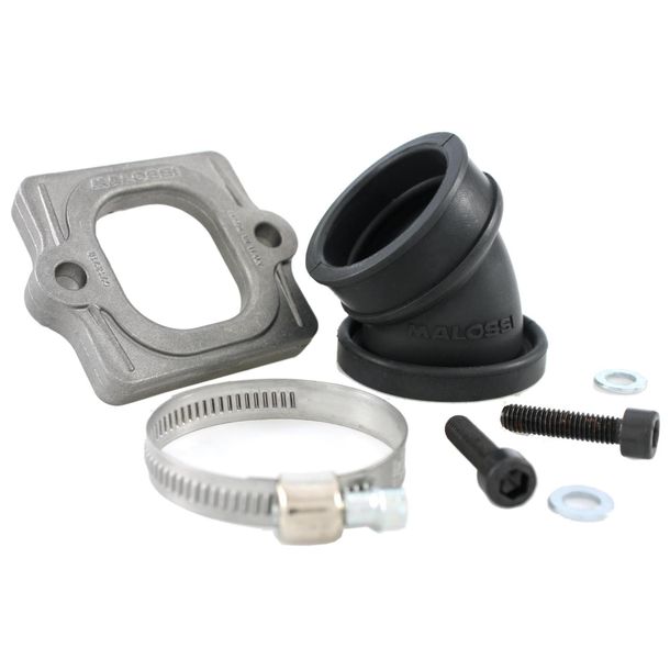 Colector de admisión Malossi X360 para Piaggio, salida de 30 mm/conexión de 35 mm (para Dellorto VHST)