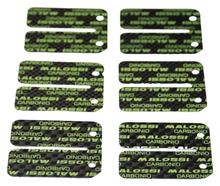 Carbonmembranzungen, Malossi, 6-teiliger Satz 0,30 + 0,35 + 0,40mm für Membranblock M277731.C0