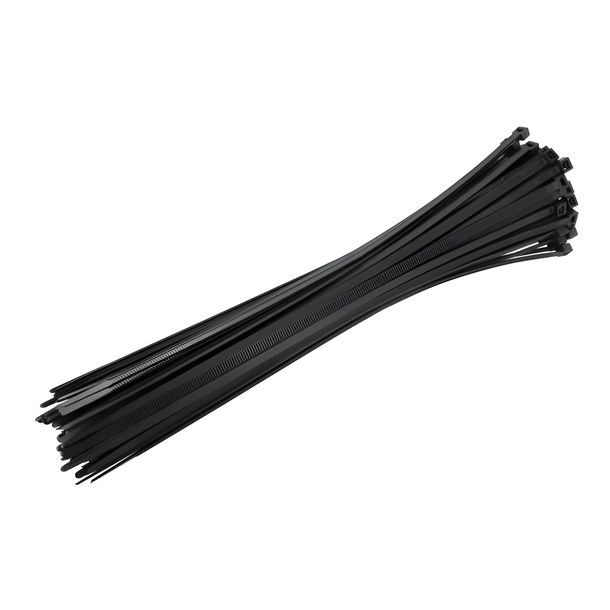 Lot de 100 attaches de câble Motoforce 290 x 4,8 mm noires