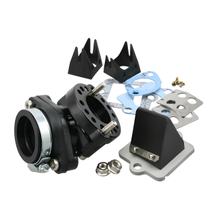 Einlasssystem Motoforce RACING, inkl. Membranblock, 360° drehbar für Piaggio, 28mm Durchlass / 35mm Anschlussweite