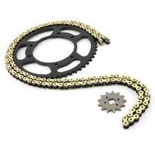 Kit de accionamiento Motoforce, incluye cadena (tipo 420/134 enlaces) y piñón (13x53 dientes) para Derbi Senda