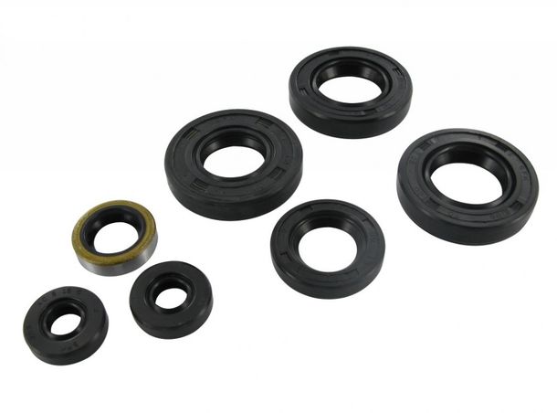Bague d'étanchéité d'arbre fixé Motoforce pour Derbi Senda D50B0, (7 pièces)