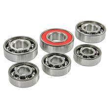 Motorkugellagersatz GY6 komplett (6 Lager), Motortyp 139QMB / QMA139, 3x 6201 , 1x 6303 , 1x 6203 , 1x 6004RS