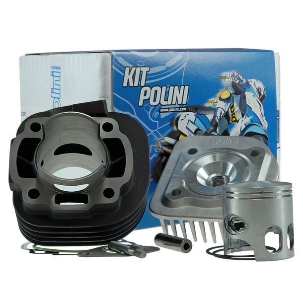 Cilindro Polini 70cc Sport, sdraiato per Minarelli AC (filetto lungo)