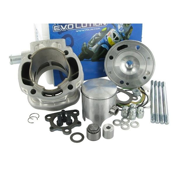 Cilindro Polini Big Evolution 84cc, 52 millimetri foro, mozzo originale (39,2mm) 13mm spinotto albero motore 85mm Pl
