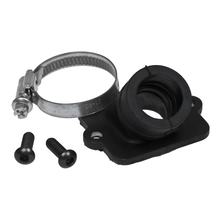 Polini intake, short straight resonant length for Piaggio, 21mm aperture / 24mm connection