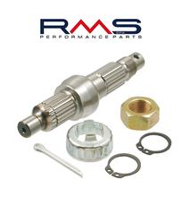 Radwelle (incl. Mutter) Typ A B, für Piaggio alter Motor, incl. Mutter-Sicherungskorb-Splint (Ref. 100240090)