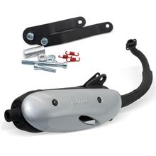 Sistema de escape completo LeoVince SITO con homologación, acero para Aprilia SR 50 R Factory i.e. Motor Di-Tech LC 2005 / SR 50 Sport Pro i.e. Motor Piaggio 2003 - 2004 / Gilera Runner SP Carburador 2005 - 2012