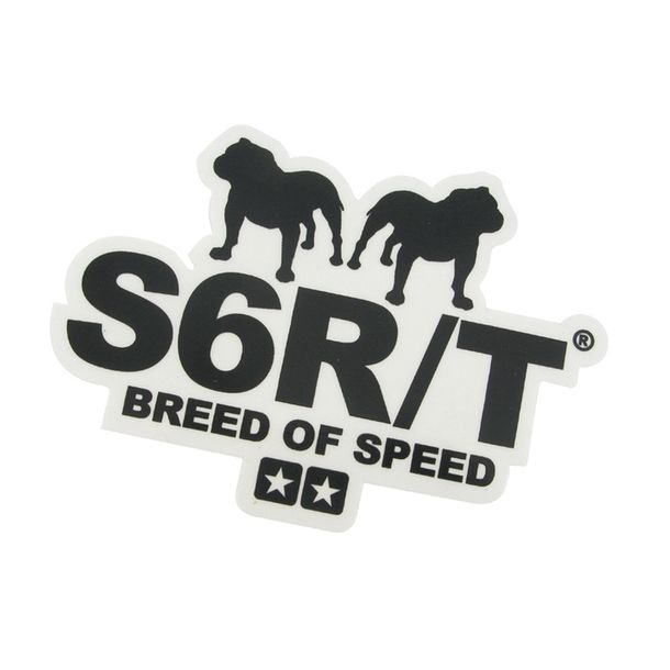 Nálepka Stage6 R / T, průhledná, Breed of Speed, 91 x 65 mm, černá
