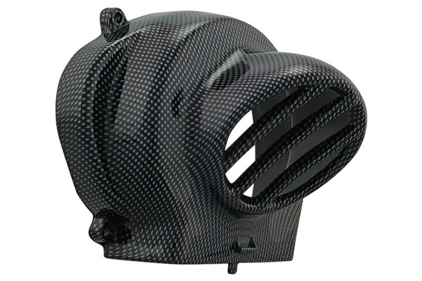 Lüfterrad Abdeckung STR8 für Piaggio AC, carbon-look, mit Lufthutze