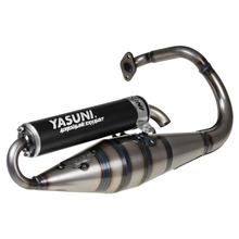 Uitlaatsysteem Yasuni Scooter Z met goedkeuring, zwart voor Peugeot staand, Peugeot Speedfight 2 LC AC 1 307 WRC Vivacity SV GEO Elyseo Elystar Buxy Speedake Squab Metal-X