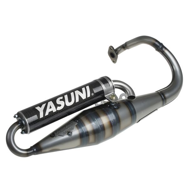 Auspuffanlage Yasuni Scooter Z mit Zulassung, Carbon für Peugeot stehend, Peugeot Speedfight 2 LC AC 1 307 WRC Vivacity SV GEO Elyseo Elystar Buxy Speedake Squab Metal-X