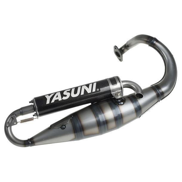 Auspuffanlage Yasuni Scooter R mit Zulassung, Carbon für Peugeot Speedfight 2 LC AC 1 307 WRC Vivacity SV GEO Elyseo Elystar Buxy Speedake Squab Metal-X Zenith TKR Furious