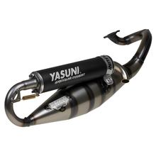 Auspuffanlage Yasuni Scooter R mit Zulassung, schwarz für Minarelli liegend, Yamaha Aerox Cat, Aprilia SR Racing LC Malaguti F12 Phantom AC Neos MBK Nitro Jog RR WWW