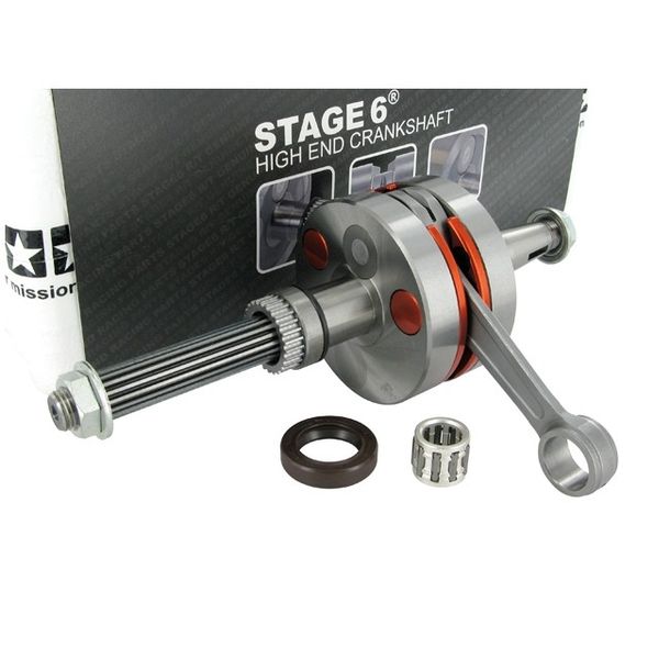 Albero motore Stage6 R / T MKII, biella 90 millimetri per Piaggio