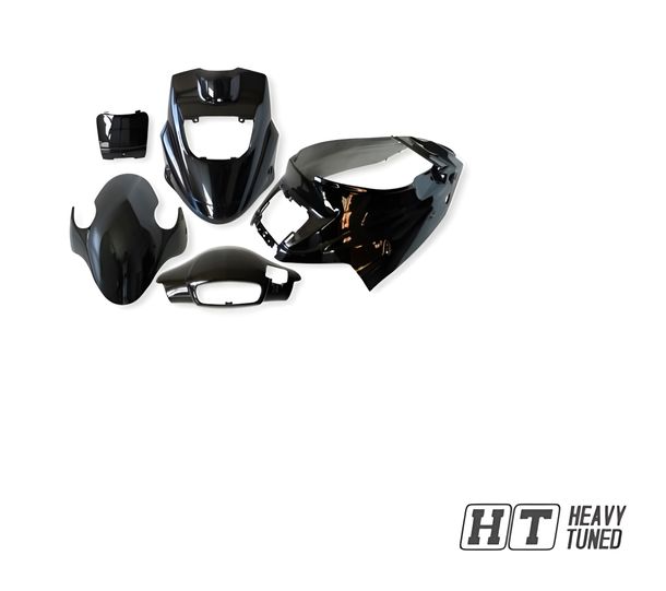 Trim set STYLEPRO for PGO Big Max 50 Hot AC (5 pieces) black metallic new model