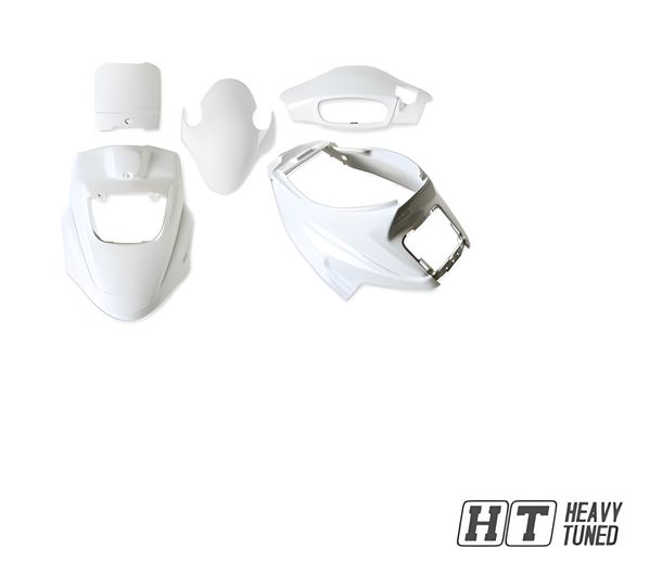 Trim set STYLEPRO for PGO Big Max 50 Hot AC (5 pieces) White Metallic new model