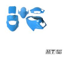 Trim set STYLEPRO for PGO Big Max 50 Hot AC (5 pieces) ICE-blue metallic
