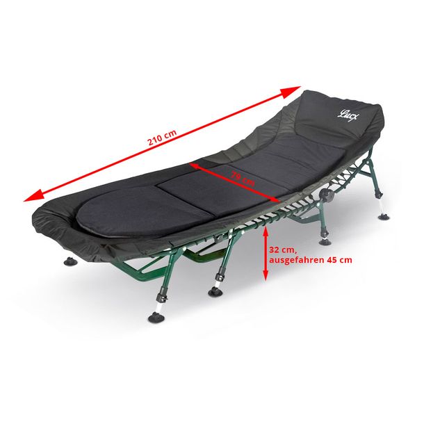 Top Angel Liege 8 Beine Bedchair Karpfenliege Alu Liege Sehr Stabil Neu! – Bild 7