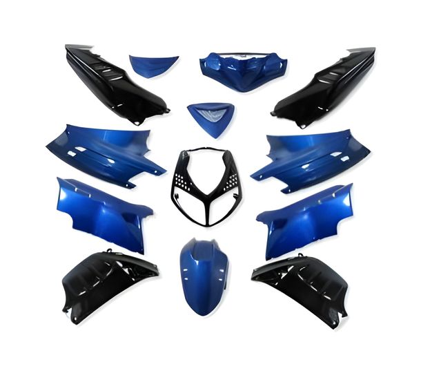 Panel STYLEPRO for Peugeot Speedfight 2 AC LC (13 pieces) Black-Blue