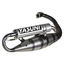 Système d'échappement en aluminium Yasuni Carrera 16 pour Minarelli debout, Yamaha BWS NG, MBK Booster, Aprilia SR AC, Rocket Bump Slider, Stunt Spy, Amico Spirit, Itteco