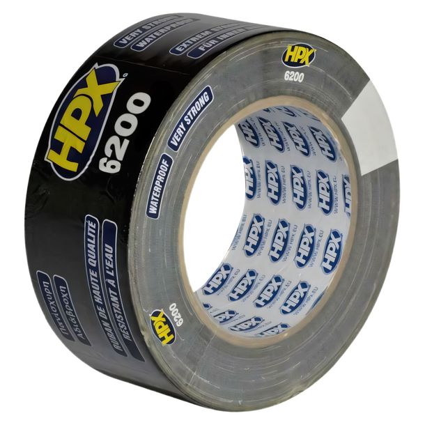 Motoforce textieltape, 50 mm x 50 m, zwart