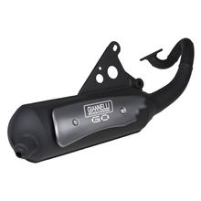 Uitlaatsysteem Giannelli Go met goedkeuring voor Aprilia SR50 (Minarelli - motor)